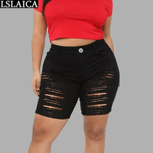 Load image into Gallery viewer, Black Hole Clothing Personalized New Arrival Denim Shorts Women