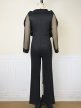 Load image into Gallery viewer, Black Evening Jumpsuit Sleeves