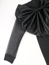 Load image into Gallery viewer, Black Evening Jumpsuit Sleeves