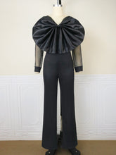 Load image into Gallery viewer, Black Evening Jumpsuit Sleeves