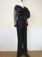 Load image into Gallery viewer, Black Evening Jumpsuit Sleeves