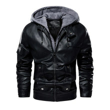 Load image into Gallery viewer, Men Fashion Clothing Hooded Motorcycle Jacket