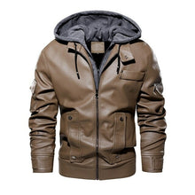 Load image into Gallery viewer, Men Fashion Clothing Hooded Motorcycle Jacket