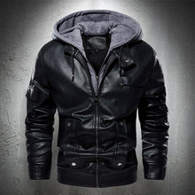 Load image into Gallery viewer, Men Fashion Clothing Hooded Motorcycle Jacket