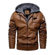 Load image into Gallery viewer, Men Fashion Clothing Hooded Motorcycle Jacket
