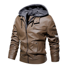 Load image into Gallery viewer, Men Fashion Clothing Hooded Motorcycle Jacket