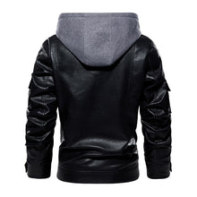 Load image into Gallery viewer, Men Fashion Clothing Hooded Motorcycle Jacket
