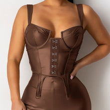 Load image into Gallery viewer, Black Punk PU Leather Camisole Crop Top Female Chic Wrap Breast Tank