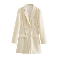 Load image into Gallery viewer, Blazer Dress Long Sleeve Solid Robe Women Fashion Spring Office - Sophornlilly