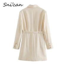 Load image into Gallery viewer, Blazer Dress Long Sleeve Solid Robe Women Fashion Spring Office - Sophornlilly