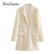 Load image into Gallery viewer, Blazer Dress Long Sleeve Solid Robe Women Fashion Spring Office - Sophornlilly