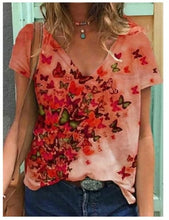 Load image into Gallery viewer, Blouse Shirt  Fashion Large Size Tops Women Casual V Neck Short