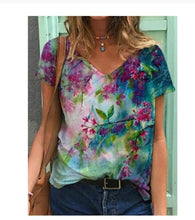 Load image into Gallery viewer, Blouse Shirt  Fashion Large Size Tops Women Casual V Neck Short