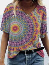 Load image into Gallery viewer, Blouse Shirt  Fashion Large Size Tops Women Casual V Neck Short