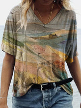 Load image into Gallery viewer, Blouse Shirt  Fashion Large Size Tops Women Casual V Neck Short