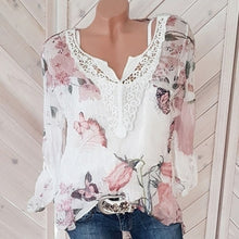 Load image into Gallery viewer, Long Sleeve V Neck Tops
