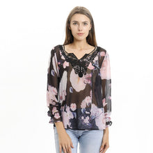 Load image into Gallery viewer, Long Sleeve V Neck Tops