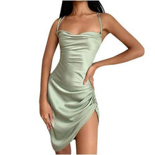 Load image into Gallery viewer, Bodycon Solid mini dress Fashion Women Summer Starpless Sexy Solid - Sophornlilly