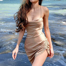 Load image into Gallery viewer, Bodycon Solid mini dress Fashion Women Summer Starpless Sexy Solid - Sophornlilly
