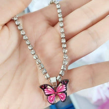 Load image into Gallery viewer, Bohemia Blue Butterfly Summer Beach Anklets for Women Cute Rhinestone