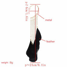 Load image into Gallery viewer, Bohemia Feather Earrings For Women Ethnic Style Charm Tassel Dangle