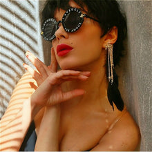 Load image into Gallery viewer, Bohemia Feather Earrings For Women Ethnic Style Charm Tassel Dangle