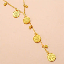 Load image into Gallery viewer, Bohemia Style Jewelry Gold Women Coin Tassel Pendant Necklace Pendant - Sophornlilly