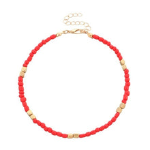 Load image into Gallery viewer, Bohemian Colorful Glass Beaded Anklet For Women Handmade Anklets on