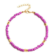 Load image into Gallery viewer, Bohemian Colorful Glass Beaded Anklet For Women Handmade Anklets on
