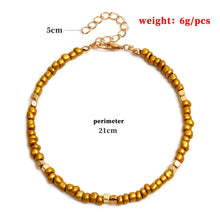 Load image into Gallery viewer, Bohemian Colorful Glass Beaded Anklet For Women Handmade Anklets on