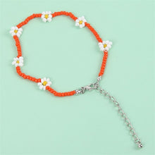 Load image into Gallery viewer, Bohemian Colorful Seed Beads Daisy Flower Anklets for Women Summer