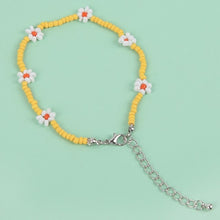 Load image into Gallery viewer, Bohemian Colorful Seed Beads Daisy Flower Anklets for Women Summer