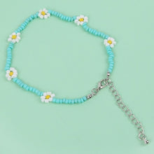 Load image into Gallery viewer, Bohemian Colorful Seed Beads Daisy Flower Anklets for Women Summer