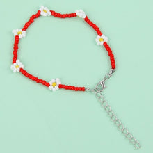 Load image into Gallery viewer, Bohemian Colorful Seed Beads Daisy Flower Anklets for Women Summer