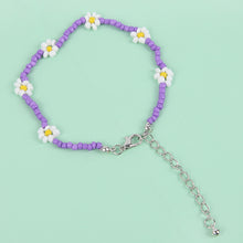 Load image into Gallery viewer, Bohemian Colorful Seed Beads Daisy Flower Anklets for Women Summer