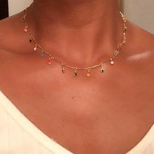 Load image into Gallery viewer, Bohemian Gold Necklace for Women Charming Colorful Stone Chain - Sophornlilly