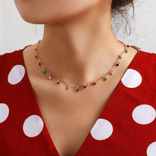 Load image into Gallery viewer, Bohemian Gold Necklace for Women Charming Colorful Stone Chain - Sophornlilly
