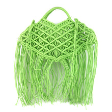 Load image into Gallery viewer, Bohemian Tassel Large Capacity Tote Design Hollow Rope Woven