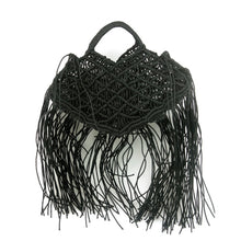 Load image into Gallery viewer, Bohemian Tassel Large Capacity Tote Design Hollow Rope Woven