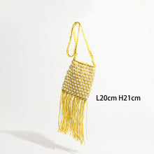 Load image into Gallery viewer, Bohemian Tassel Large Capacity Tote Design Hollow Rope Woven