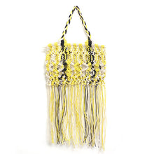 Load image into Gallery viewer, Bohemian Tassel Large Capacity Tote Design Hollow Rope Woven