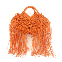 Load image into Gallery viewer, Bohemian Tassel Large Capacity Tote Design Hollow Rope Woven