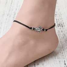 Load image into Gallery viewer, Boho Adjustable Anklet Antique Sea Turtle Animal Charm Beads Chain