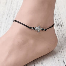 Load image into Gallery viewer, Boho Adjustable Anklet Antique Sea Turtle Animal Charm Beads Chain