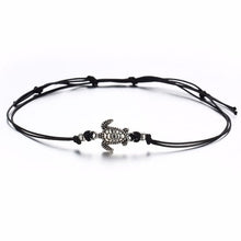Load image into Gallery viewer, Boho Adjustable Anklet Antique Sea Turtle Animal Charm Beads Chain