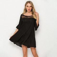 Load image into Gallery viewer, Boho Floral Print Ruffles Women Dress Summer Sexy O Neck Short
