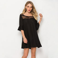 Load image into Gallery viewer, Boho Floral Print Ruffles Women Dress Summer Sexy O Neck Short