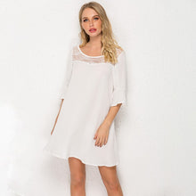 Load image into Gallery viewer, Boho Floral Print Ruffles Women Dress Summer Sexy O Neck Short
