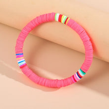 Load image into Gallery viewer, Boho Multicolor Handmade Polymer Clay Disc Beads Stretch