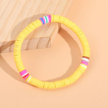 Load image into Gallery viewer, Boho Multicolor Handmade Polymer Clay Disc Beads Stretch